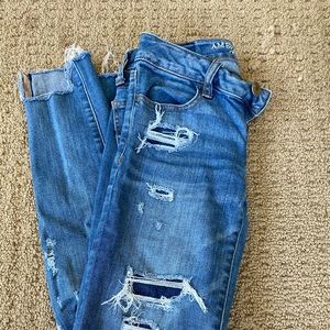 🔵American Eagle Super Stretch Skinny Jeans
